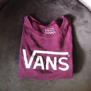 Maroon vans tshirt